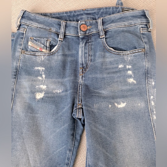 Diesel Blue Distressed Women Jeans, Size 27 - Picture 2 of 6